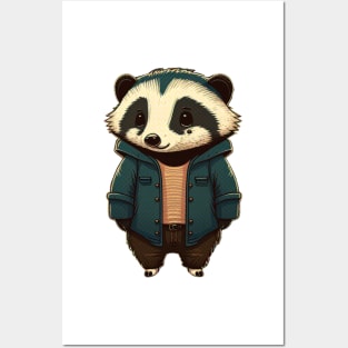 Cute Badger Posters and Art